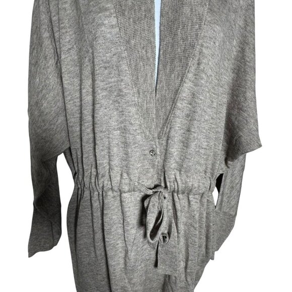 Rebecca Taylor drawstring cardigan Gray womens size Medium Super soft - Picture 3 of 8